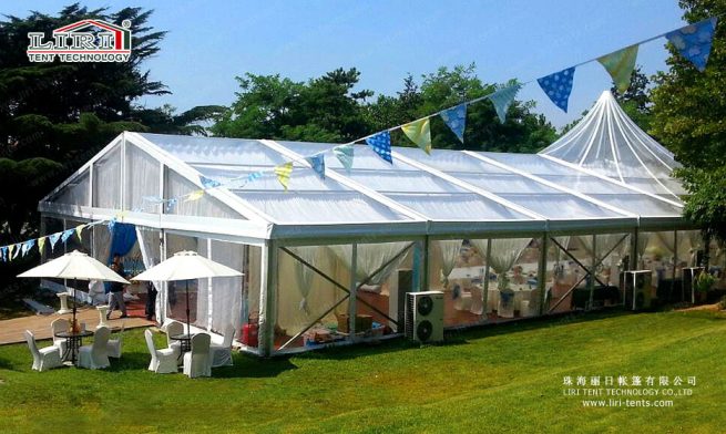 high peak mixed wedding tent 