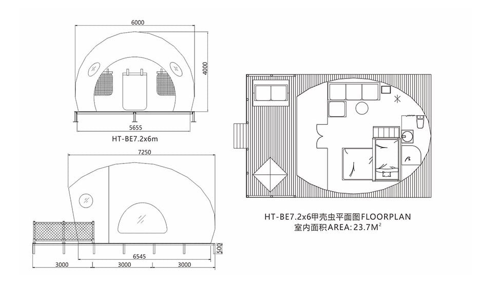 Ladybug Dome Glamping