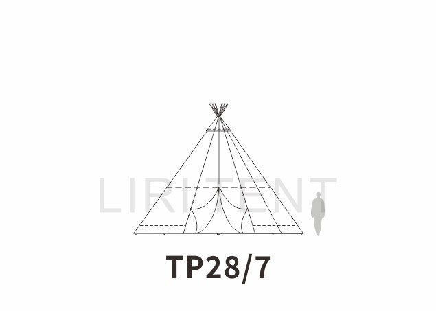 實(shí)木印第安帳篷TP28/7