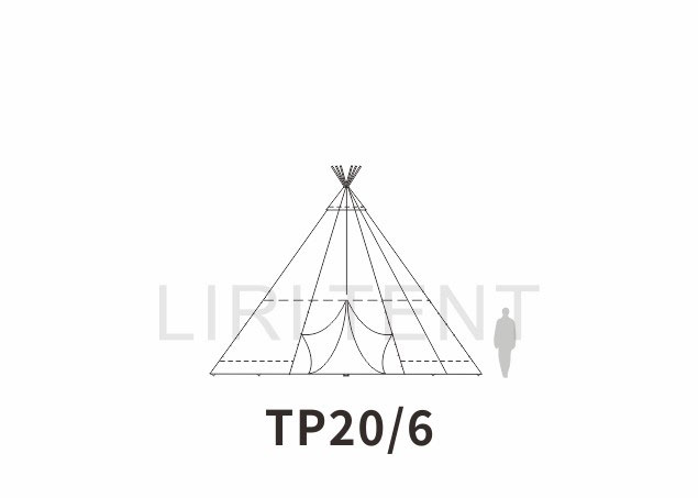 實(shí)木印第安帳篷TP20/6